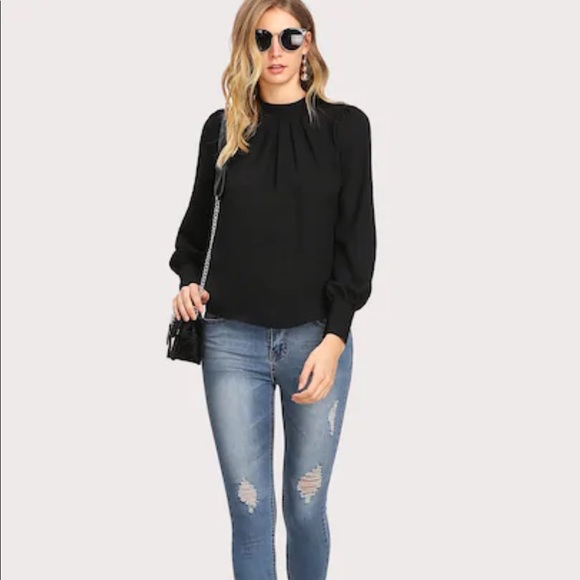 NWOT never worn black blouse - Picture 2 of 6